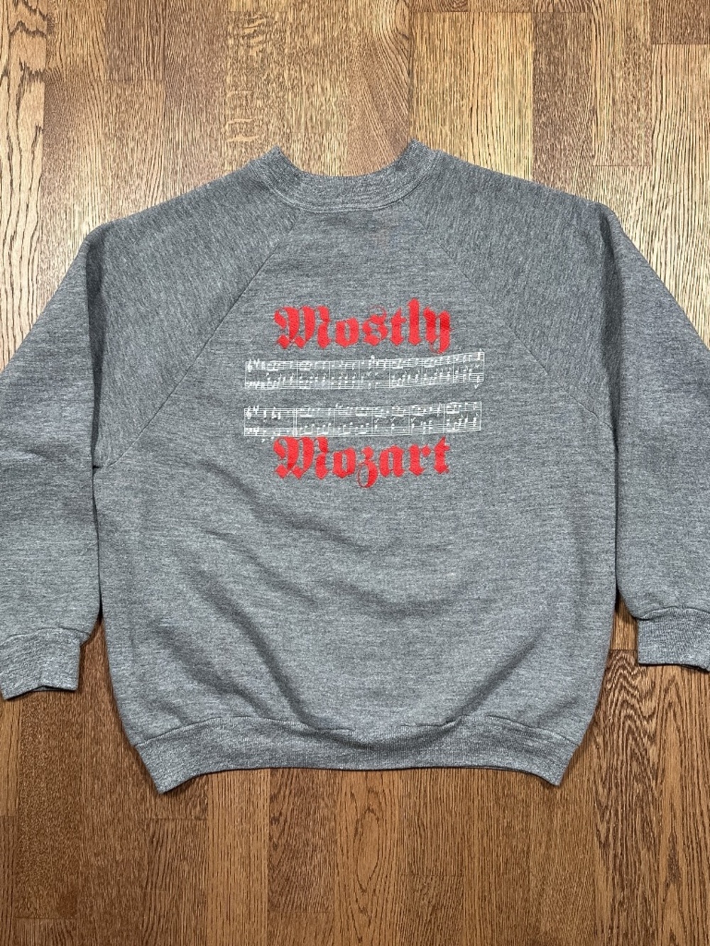 Vintage 80s Mostly Mozart Festival NYC Piano Sonata Sportswear Sweatshirt Mens L